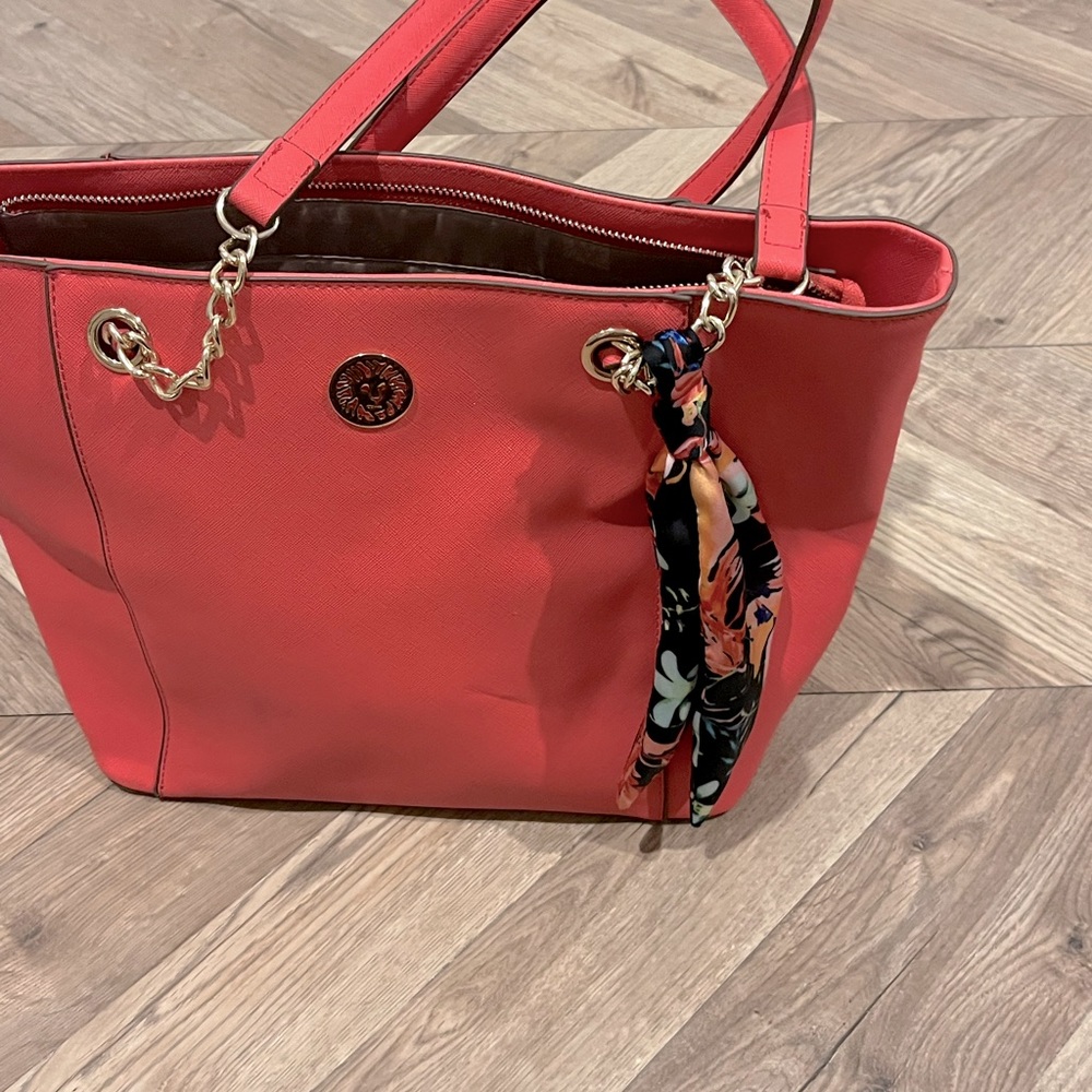 Woman’s handbag with scarf